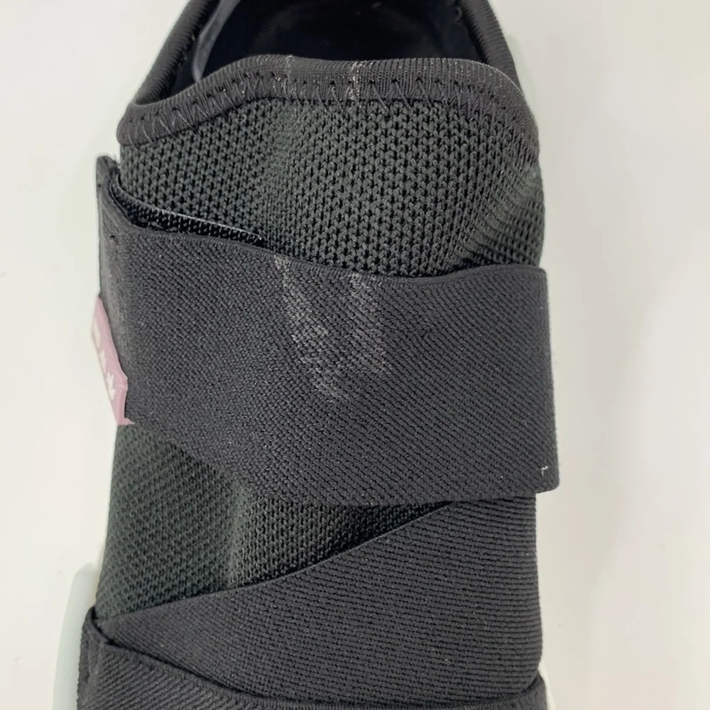 Adidas NMD R1 slip-on sneaker black white chunky strap women 6.5